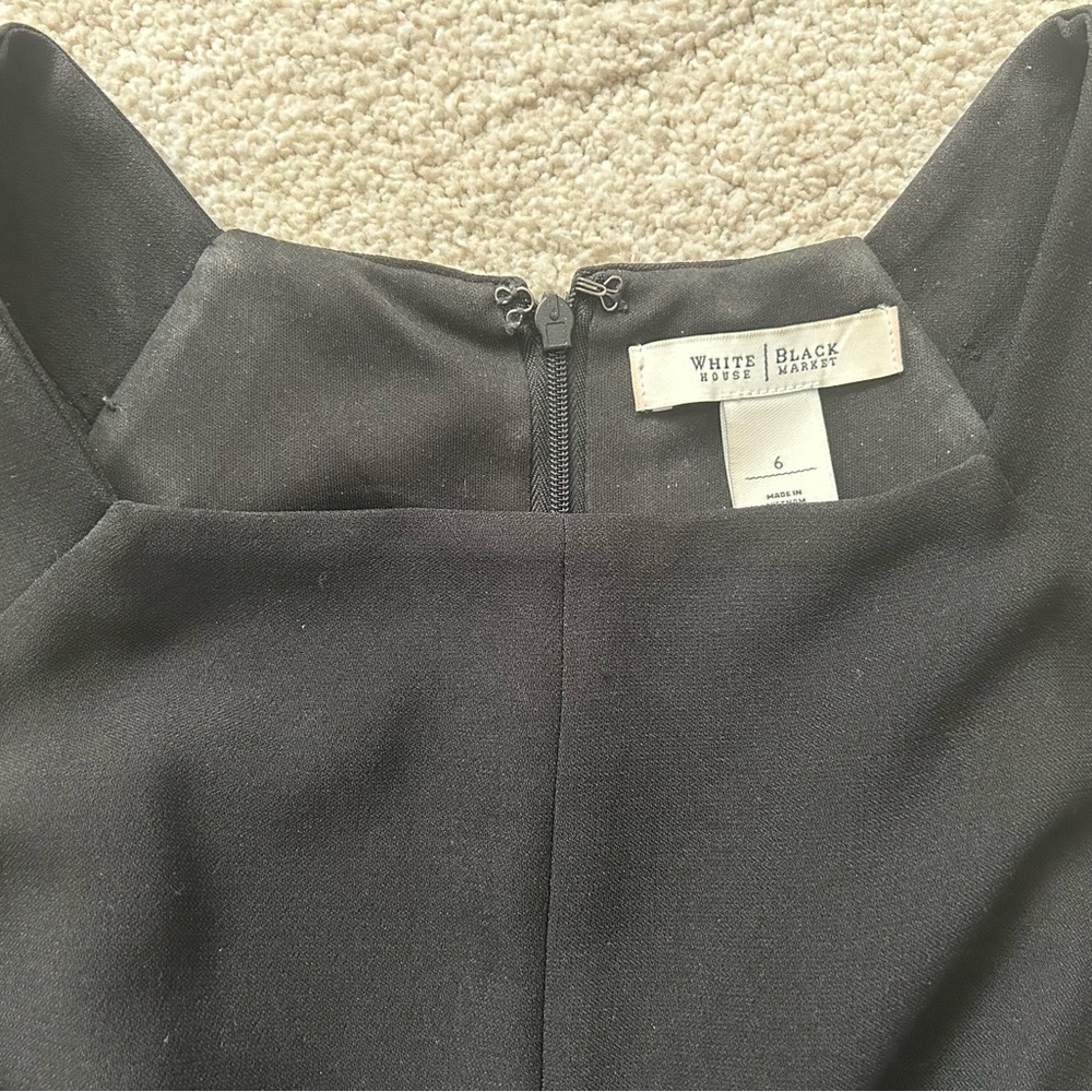 Elegant Black sleeveless Jumpsuit WHBM - Picture 4 of 5